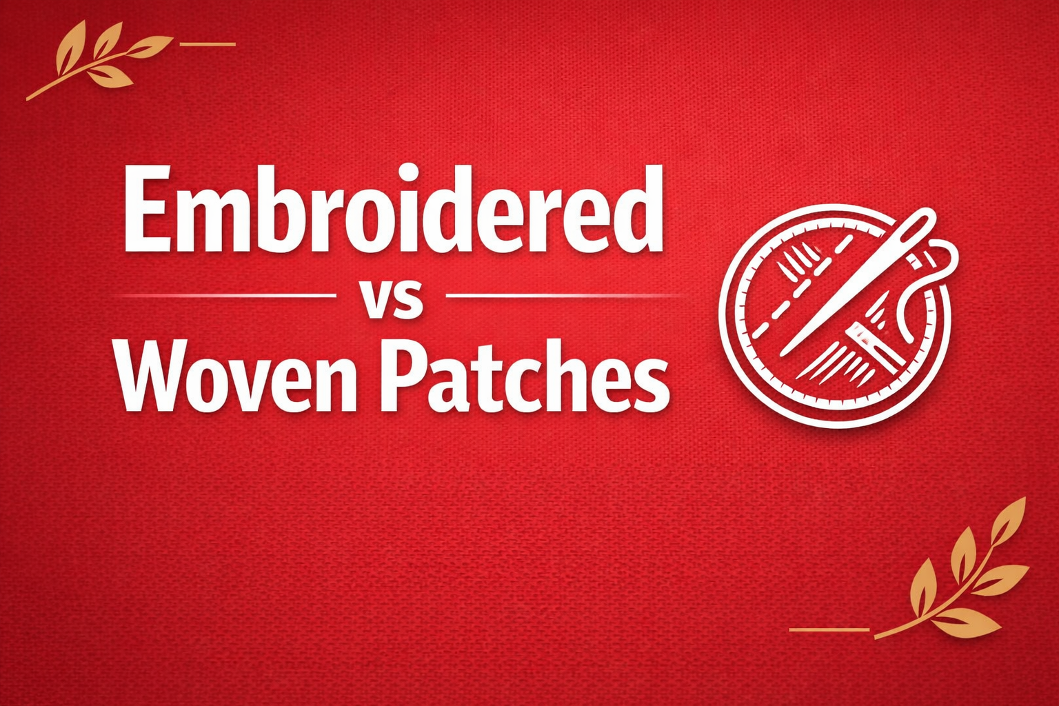 Embroidered vs Woven Patches