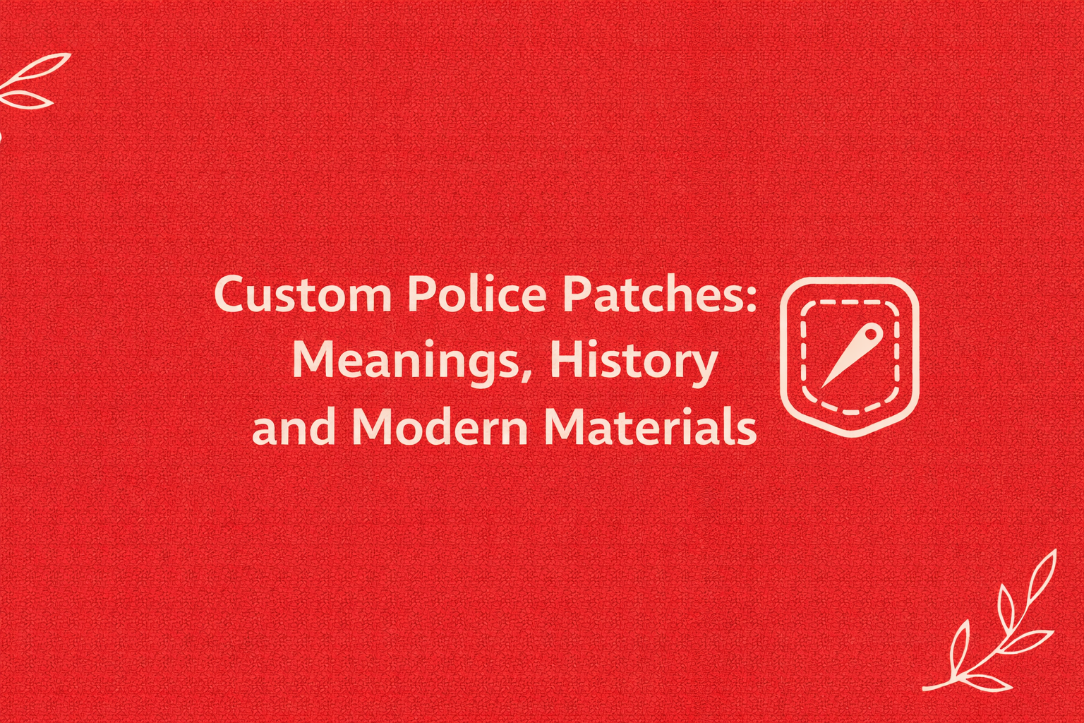 Custom Police Patches