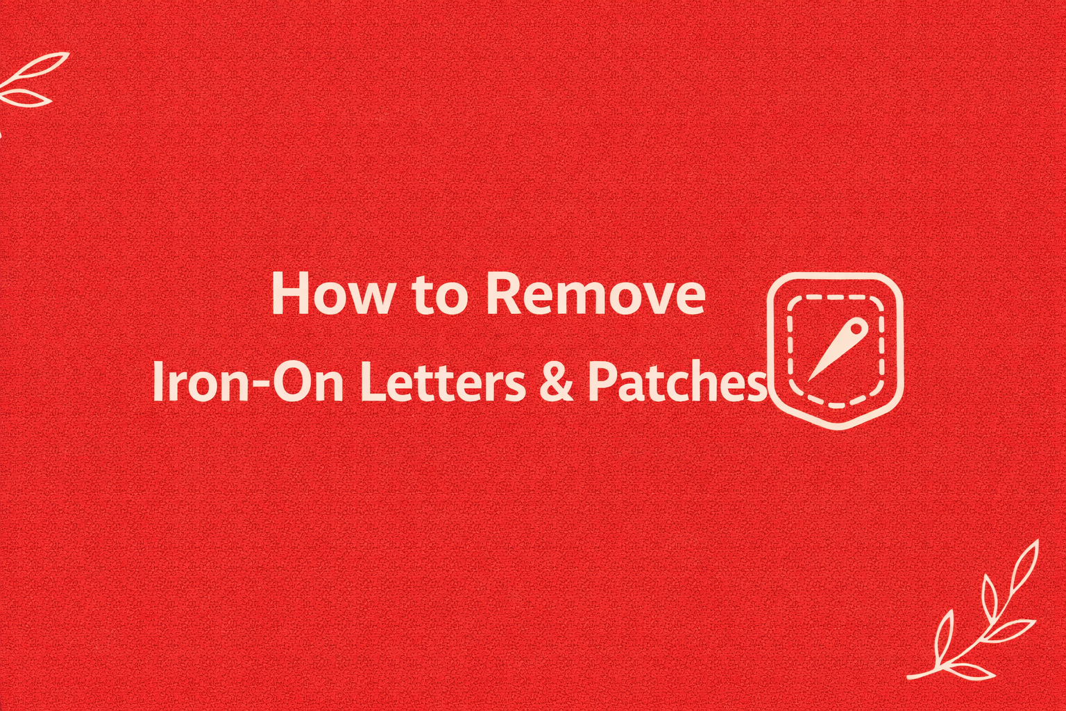 how to remove iron-on pictures