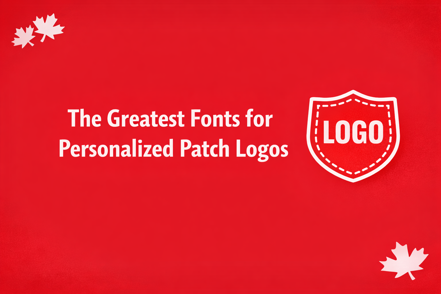 different embroidery fonts for custom patch logos comparison