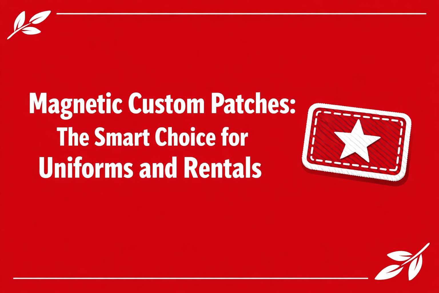 Reusable custom magnetic patches attached to staff uniform in Canada