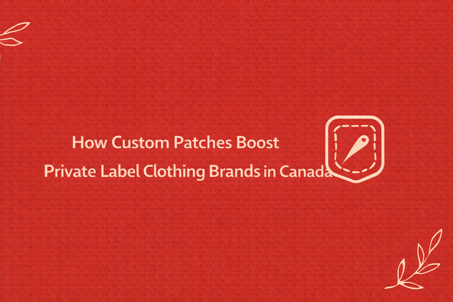 Custom embroidered and leather patches on private label clothing