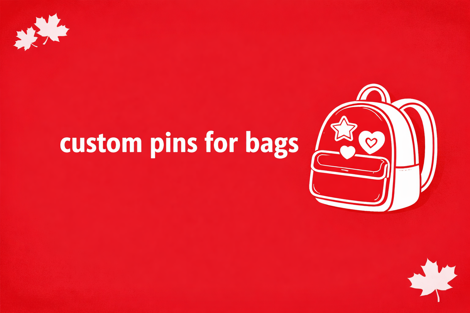 custom enamel and metallic pins attached to handbags and backpacks