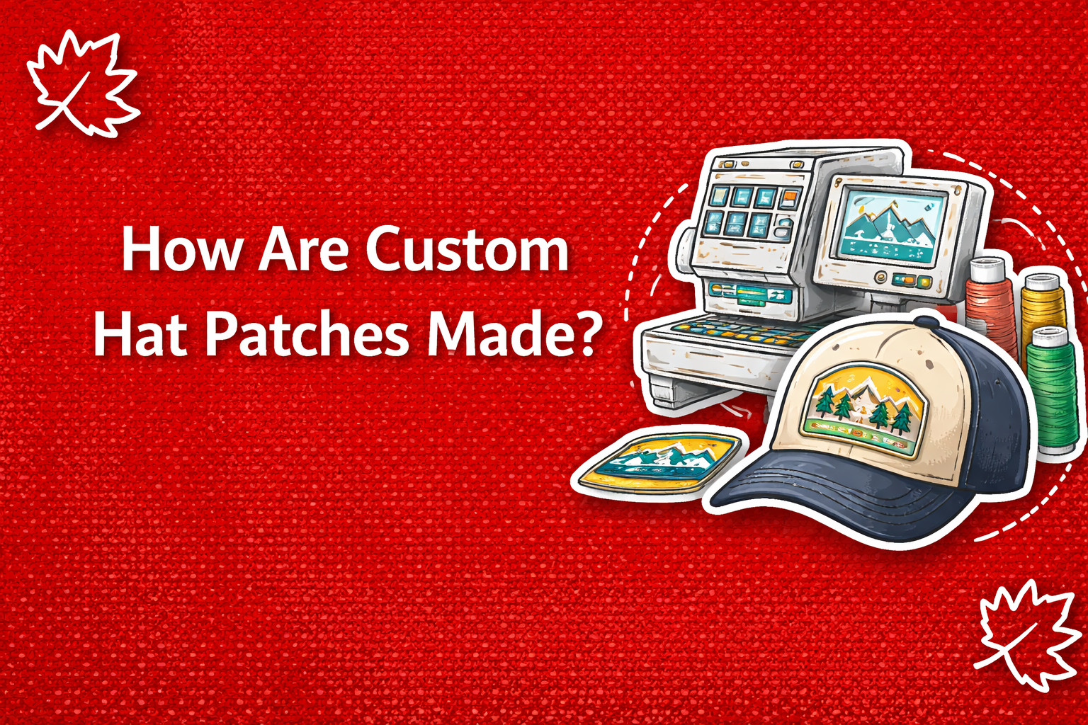 how custom hat patches are made process