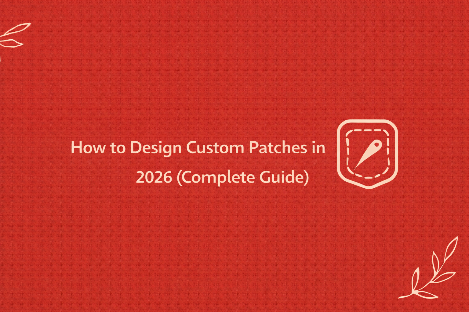 design custom patches for clothing brands