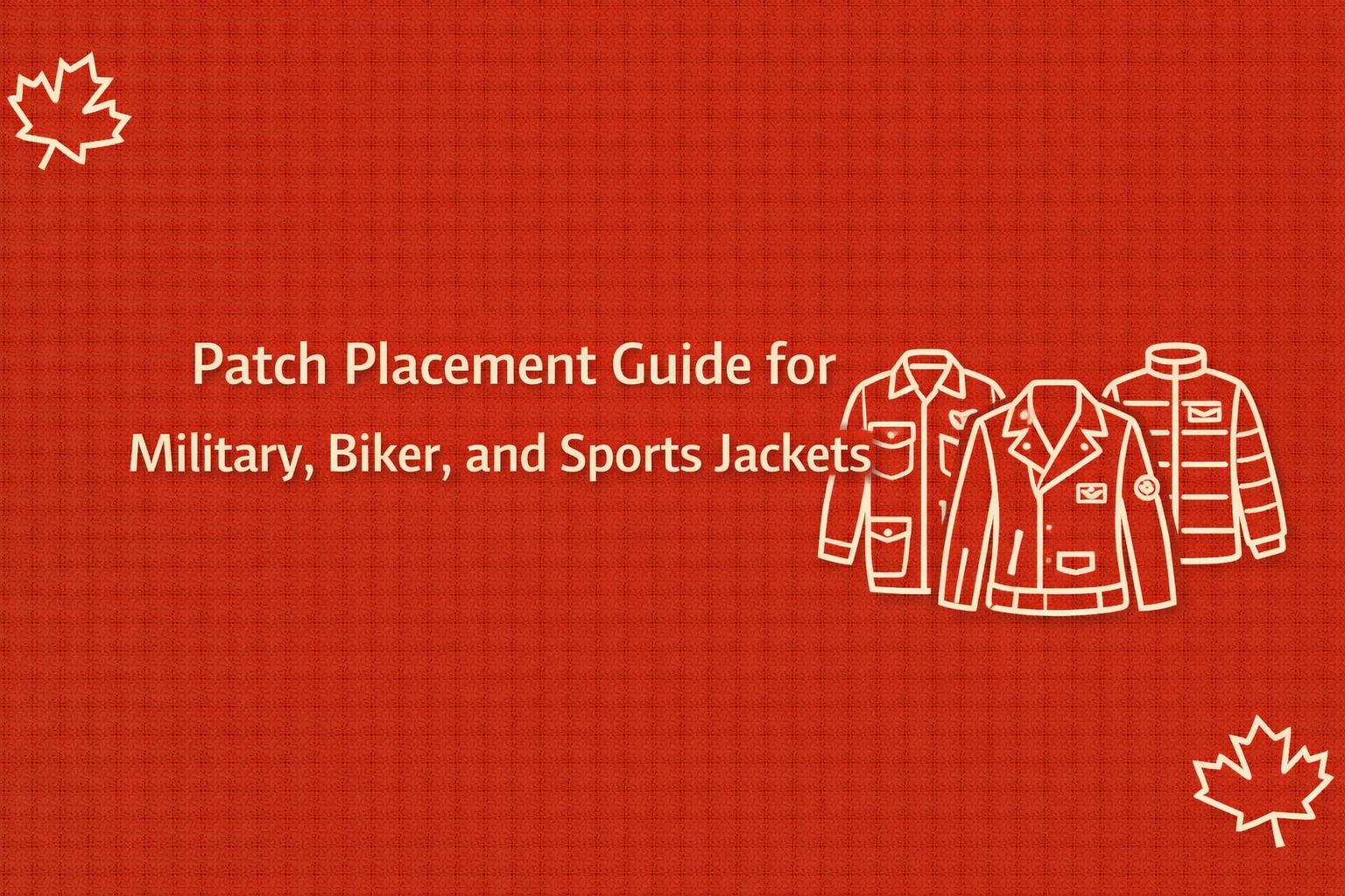 jacket patch placement guide for military biker and sports jackets