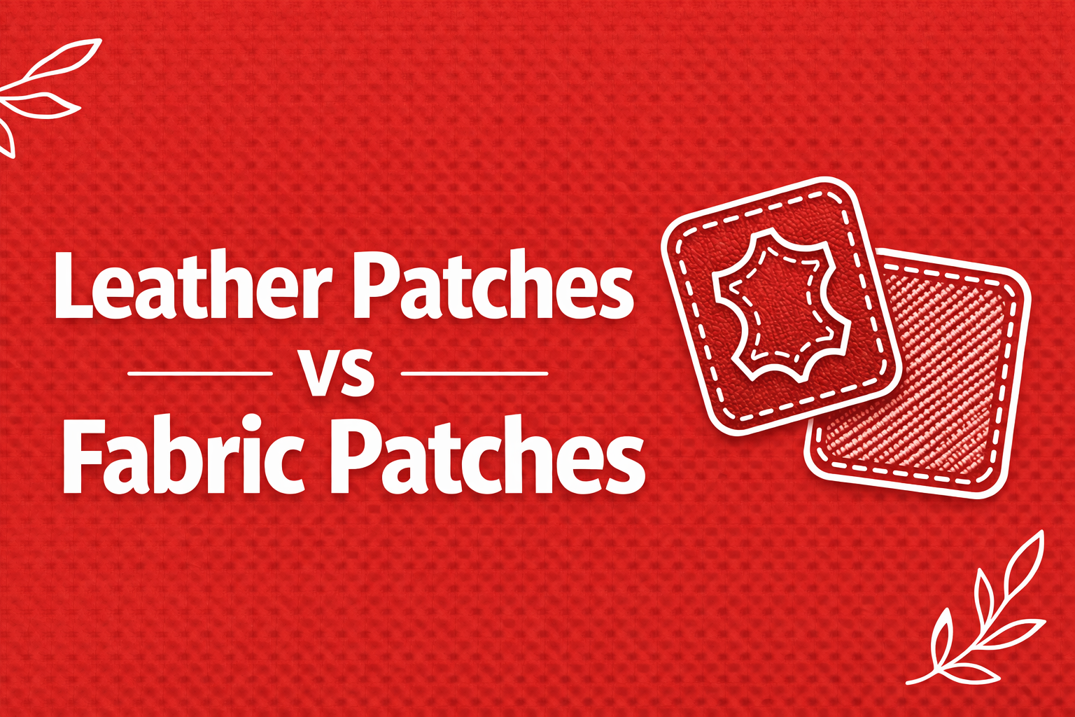 comparison of leather patches and fabric patches for clothing