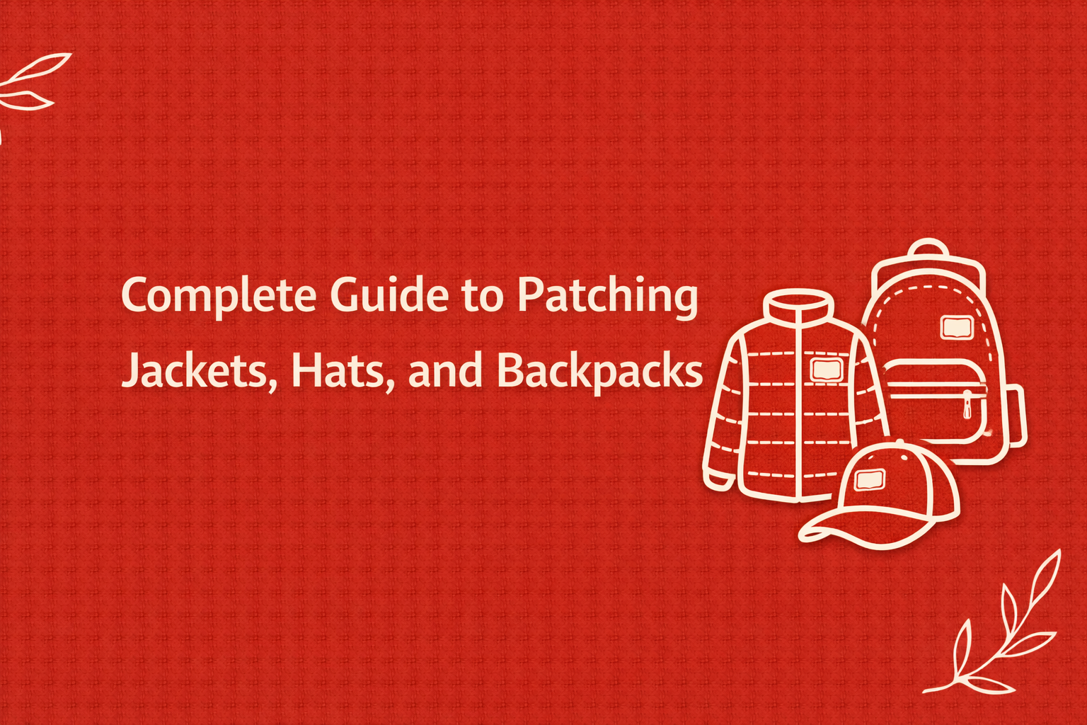 patch placement guide for jackets hats and backpacks