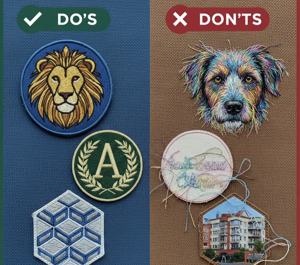 Custom embroidered patches