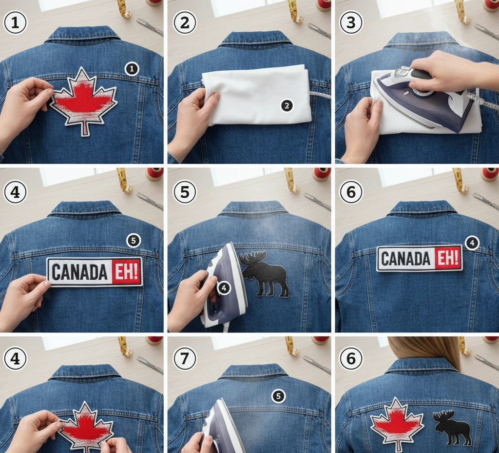 How to iron on patches